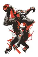 baboon tattoo design idea