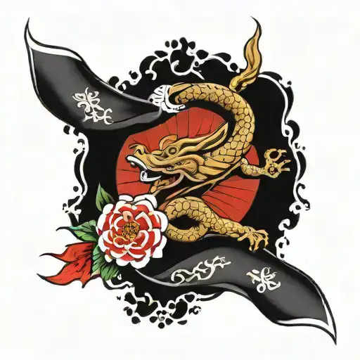 master taekwondo black belt tattoo design idea