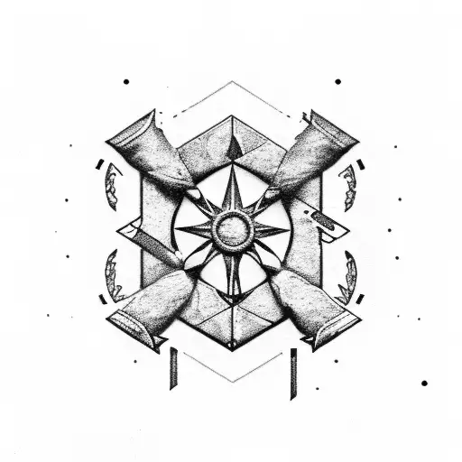 Minimalist Bring Me The Horizon Doomed Tattoo Idea - BlackInk AI