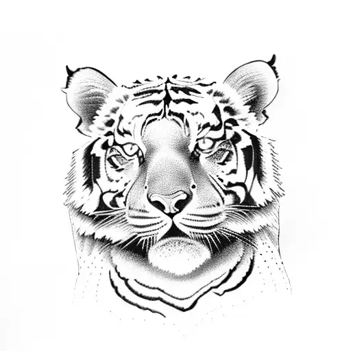 Premium Vector | Wild tiger head vector design illustration