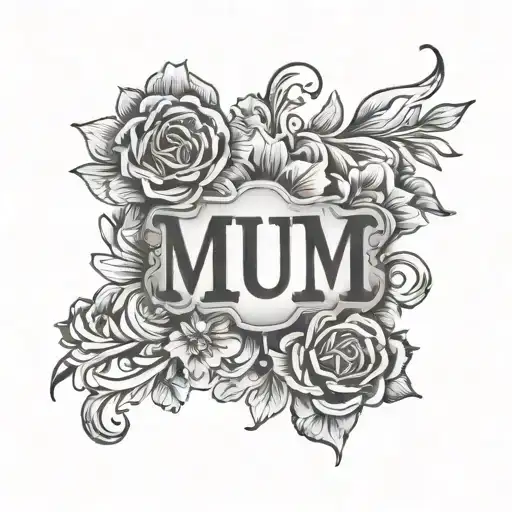 Mum birthday date 18.04.1964 tattoo design idea