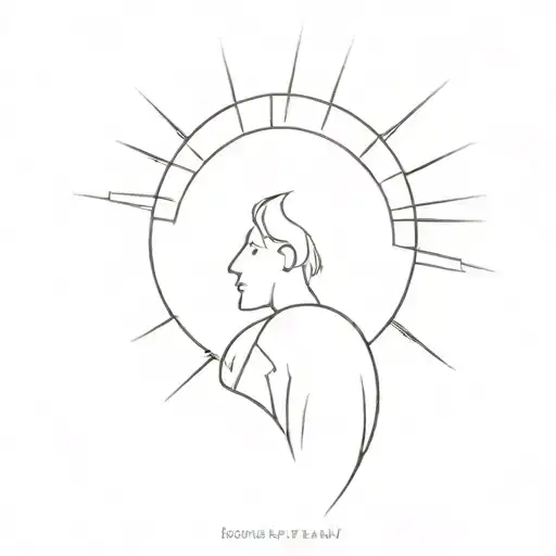 child loss grief sunrise overcome evil with good tattoo design idea