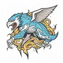 thunder lightning tattoo design idea