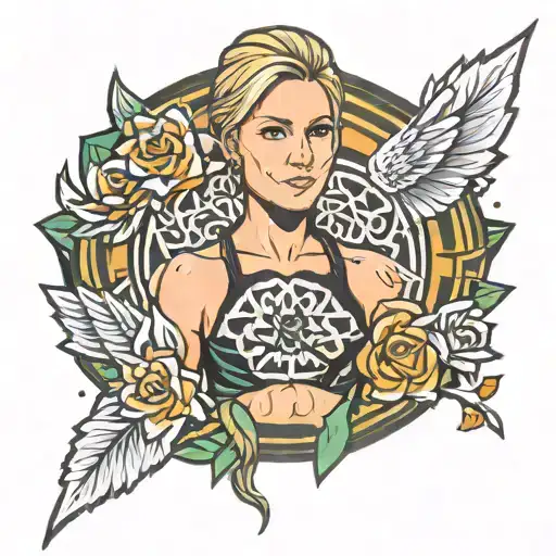 rhea ripley  tattoo design idea