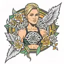rhea ripley  tattoo design idea