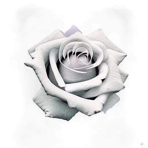 clouds rose kartoes tattoo design idea