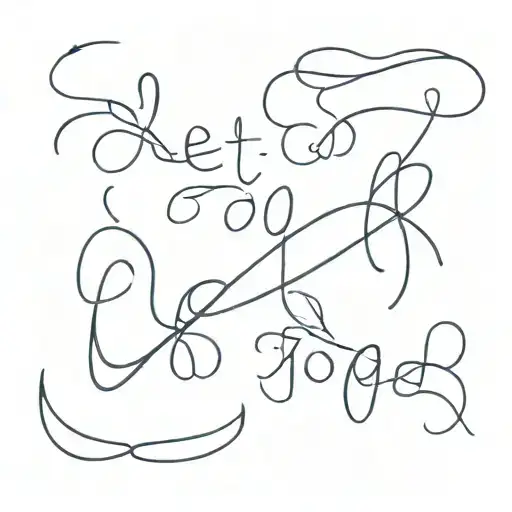let go and let god tattoo design idea