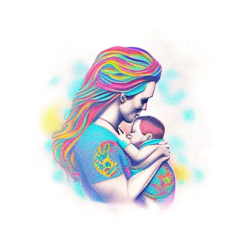 forgiving mother tattoo design idea