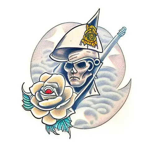 nightingale tattoo design idea