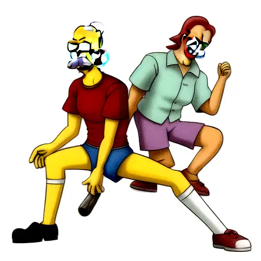 Simpsons Zombies  tattoo design idea