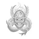 meliodas ouroboros tattoo design idea