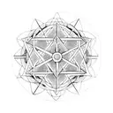 family cross with sacred geometry  tattoo design idea