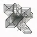 scale with bars tattoo design idea