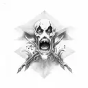 demonic tattoo design idea