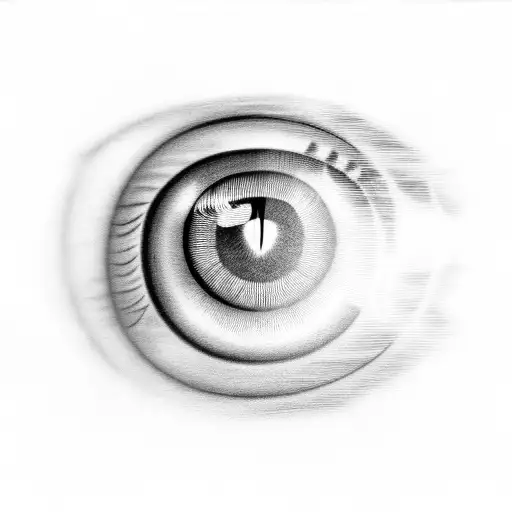 A black-grey tattoo of a checkered water droplet transforming into a crying eye tattoo design idea