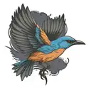 bluebird tattoo design idea