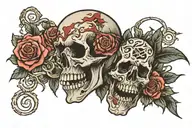 dead inside tattoo design idea