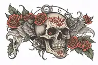 dead inside tattoo design idea