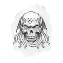 betsy ross flag tattoo design idea