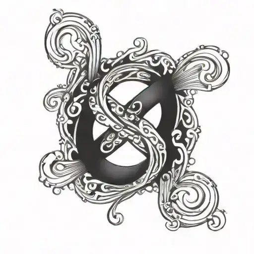 a Cover up for an infinity symbol tattoo this tatoo should represent strength and overcoming adversity  tattoo design idea
