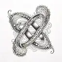 a Cover up for an infinity symbol tattoo this tatoo should represent strength and overcoming adversity  tattoo design idea