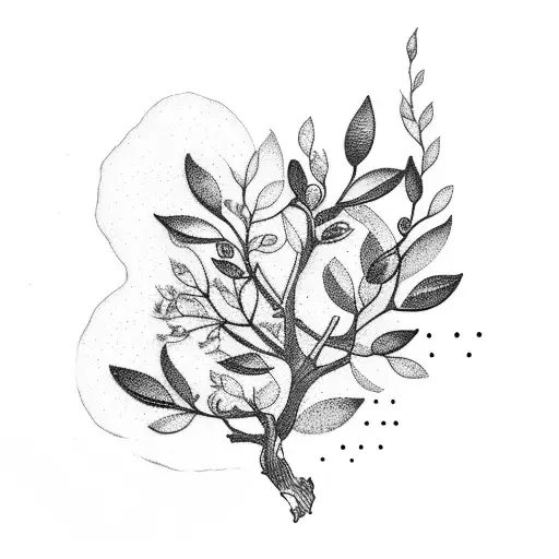 Olive Branch tattoo design idea