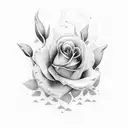 flores e ramos tattoo design idea