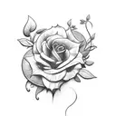 flores e ramos tattoo design idea