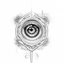 Geass eye with a gavel instead of the iris tattoo design idea