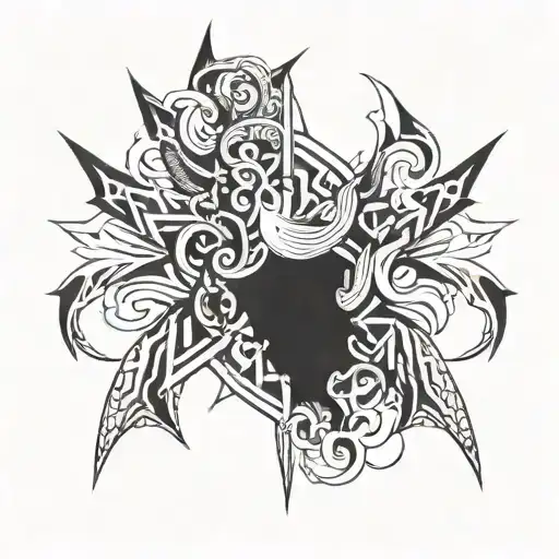 Script reading TBS tattoo design idea