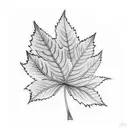Leaf tattoo design idea