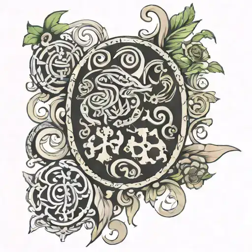 75% Anglo-Saxon 30% Irish tattoo design idea