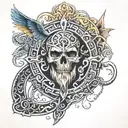 75% Anglo-Saxon 30% Irish tattoo design idea