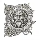75% Anglo-Saxon 30% Irish tattoo design idea