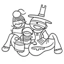 3 siblings tattoo design idea