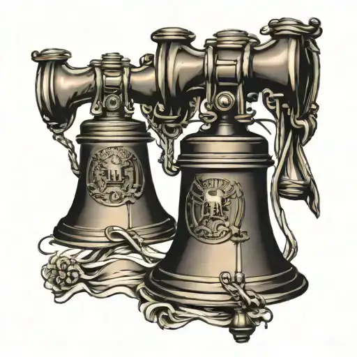 liberty bell, independence hall, Washington crossing Delaware  tattoo design idea