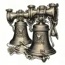 liberty bell, independence hall, Washington crossing Delaware  tattoo design idea
