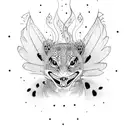 leopard gecko with wings tattoo design idea