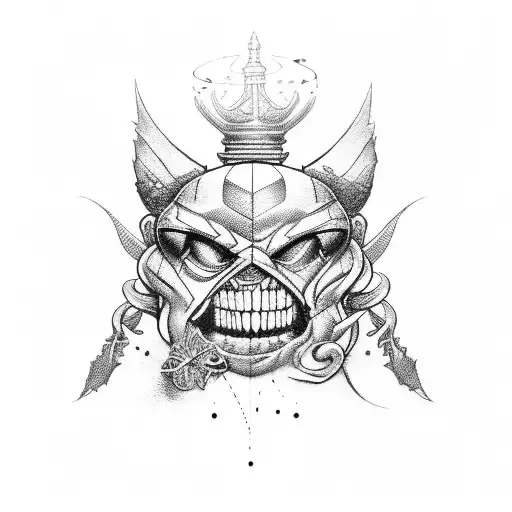 Invictus in script tattoo design idea