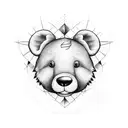 korn teddy tattoo design idea