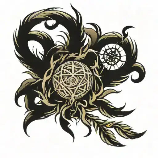 tumbleweed tattoo design idea