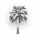 Palm Tree tattoo design idea