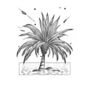 Palm Tree tattoo design idea