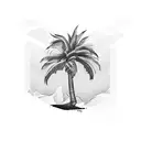 Palm Tree tattoo design idea