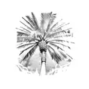 Palm Tree tattoo design idea