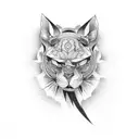 Peaceful  tattoo design idea