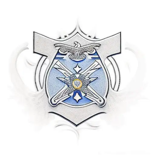 Air Force plane  tattoo design idea