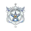 Air Force plane  tattoo design idea