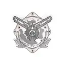 Air Force plane  tattoo design idea