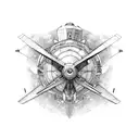 Air Force plane  tattoo design idea